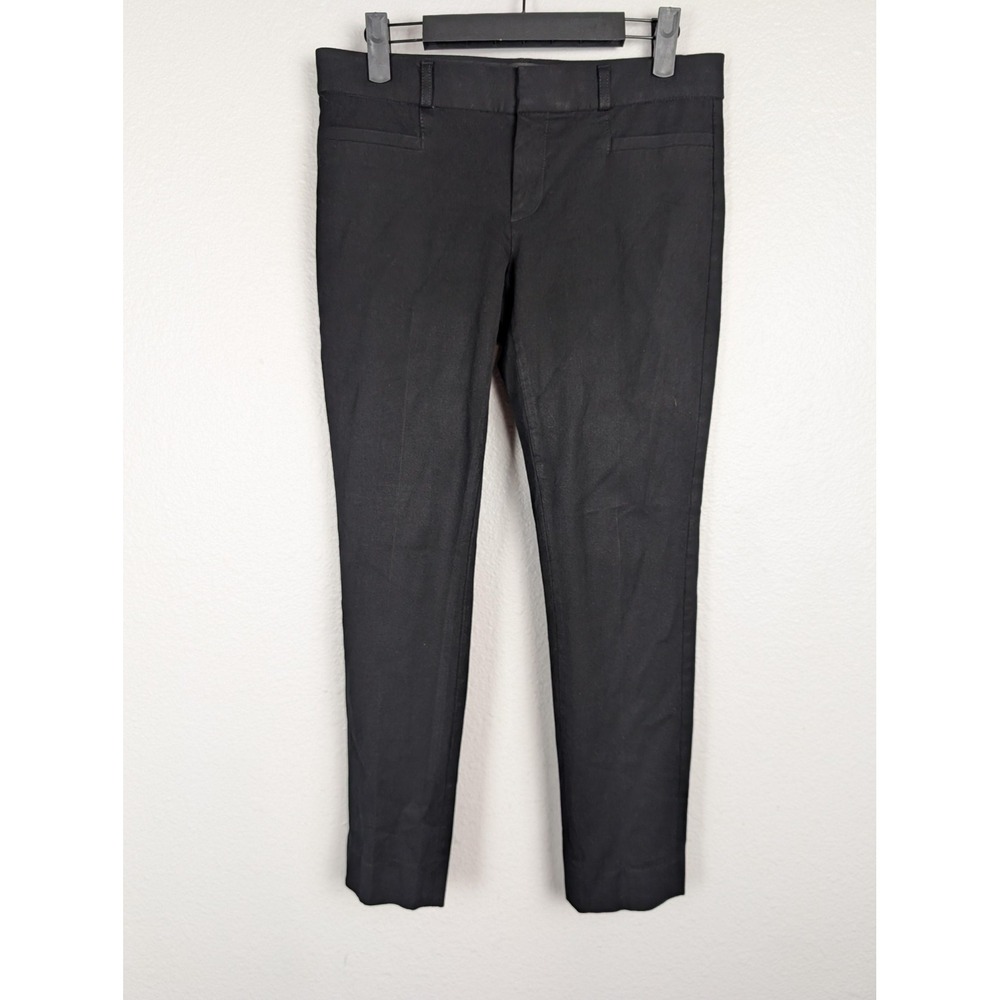 Banana Republic Sloan Pants Womens 2‎ Black Skinny Ankle Stretch Dress Slim Work